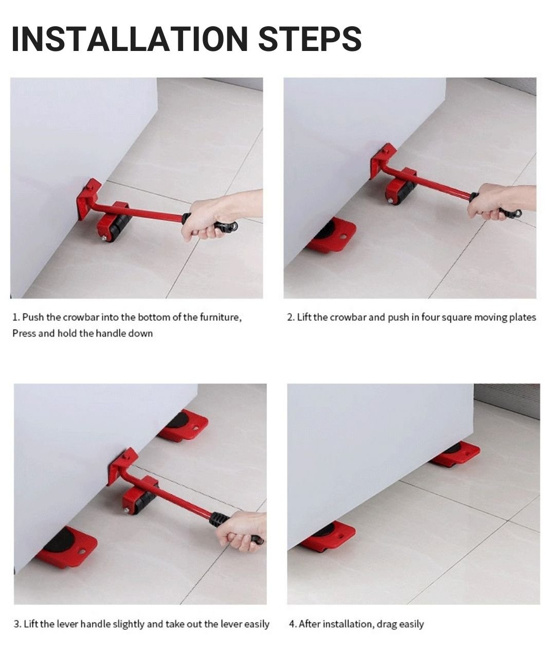 XMLEI Convenient Moving Tools Heavy Move Furniture Can Easily Lift Heavy Objects